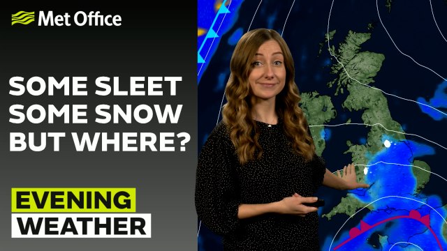 Met Office Friday evening weather forecast 07/02/2025 - Rain in the south but drier up north