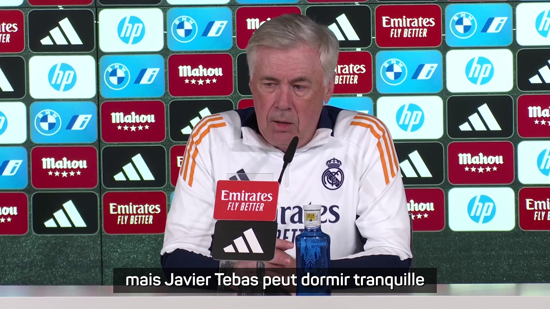 Real Madrid - Ancelotti : "Tebas peut dormir tranquille, personne n'a perdu la tête"