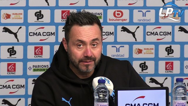 Intégrale de la conférence de presse de Roberto De Zerbi avant le  déplacement à Angers