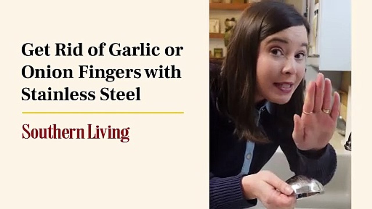 Get Rid of Garlic or Onion Smells on Your Hands with Stainless Steel