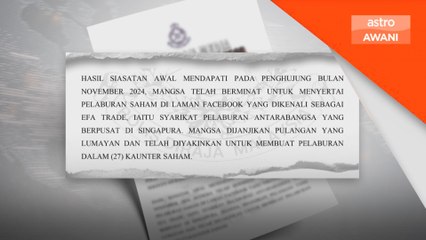 Tertarik untung lumayan, warga emas berputih mata rugi RM3.2 juta