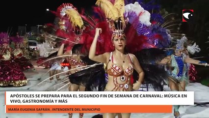 Apóstoles se prepara para el segundo fin de semana de carnaval: música en vivo, gastronomía y más