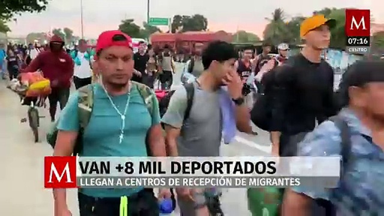 "He visto como se inclinan y besan el suelo mexicano": INM; México recibe a 8 mil mexicanos