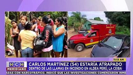 ¡Desgracia! Una persona muere calcinada, al incendiarse cuatro viviendas en La Ceiba