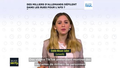 De fausses vidéos TikTok montrent des centaines de milliers de personnes défilant pour l'AfD en Allemagne