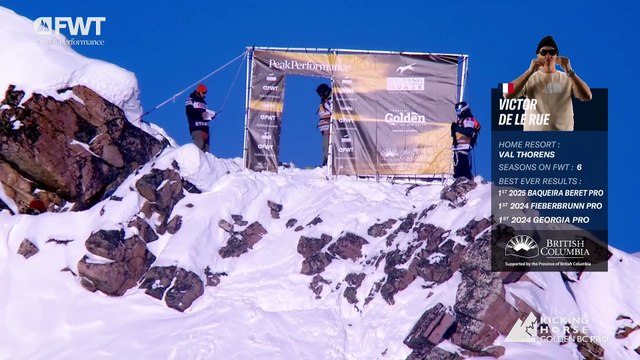 Victor de Le Rue Snowboard Men Winning Run I 2025 Kicking Horse Golden BC Pro