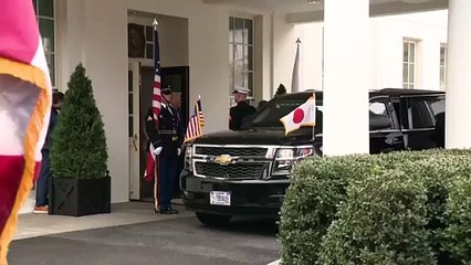 ‘We love Japan:’ Watch Trump welcome Japanese prime minister to White House