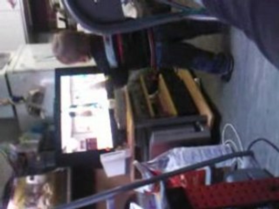 Dorian joue à la wii