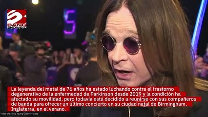 Ozzy Osbourne admite que 'no puede caminar' mientras se prepara para su último concierto con Black Sabbath
