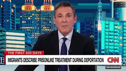 Indian migrants seen in shackles as they board deportation flight from US