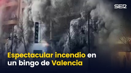 ▶️ VIDEO | Las espectaculares imágenes del incendio de un bingo en el centro de València