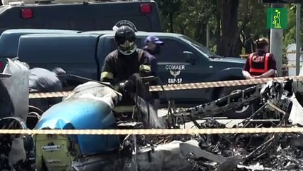 Una avioneta cae en plena avenida de Sao Paulo y deja dos muertos