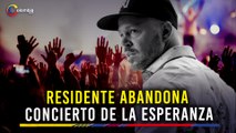 Concierto de la Esperanza: ¿Fracaso de Petro? Residente se retira y envía mensaje.