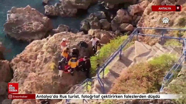 Antalya'da Rus turist, fotoğrtaf çektirirken falezlerden düşdü