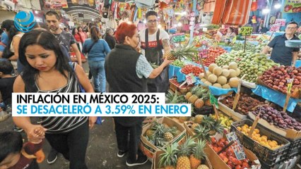 Inflación en México empezó el 2025 con el pie derecho: Se desaceleró a 3.59% en enero