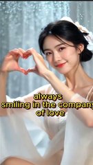 always smiling in the company of love