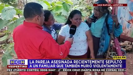 ¡Tras sepultar un pariente! Asesinan a pareja en San Rafael, Lempira