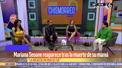 Mariana Seoane reaparece tras la muerte de su mamá