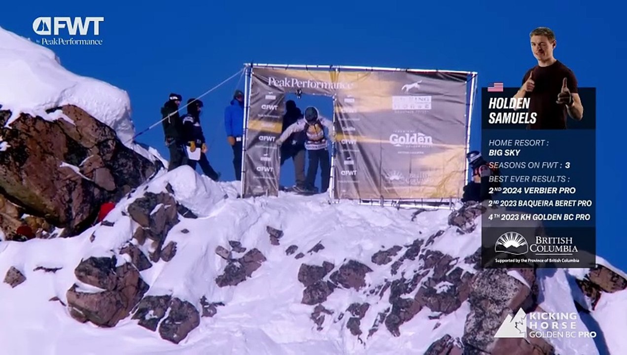 Holden Samuels Second Place Run Snowboard Men - 2025 Kicking Horse Golden BC Pro