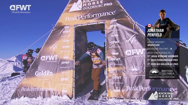 Jonathan Penfield Third Place Run Snowboard Men - 2025 Kicking Horse Golden BC Pro