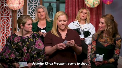 Amy Schumer and the 'Kinda Pregnant' cast allow a Paper Magic 8 Ball to interview them
