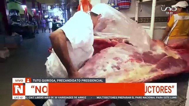 Tuto Quiroga critica al veto de la exportación de carne