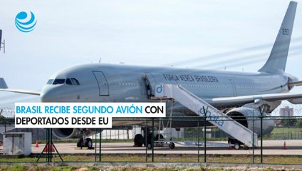 Tras tensión con EU, Brasil recibe avión con 111 deportados