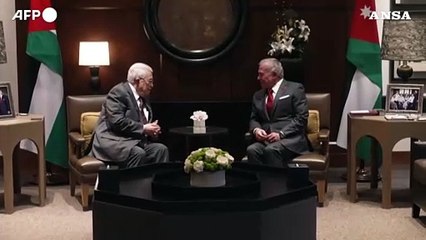 Il re di Giordania Abdallah incontra il presidente palestinese Abu Mazen
