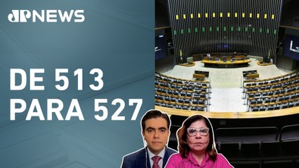 Hugo Motta quer aumentar o número de deputados na Câmara; Vilela e Dora Kramer analisam