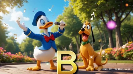 Donald Duck & Pluto Sing the ABC Song! 🎶🐶🦆 | Fun Alphabet Song for Kids