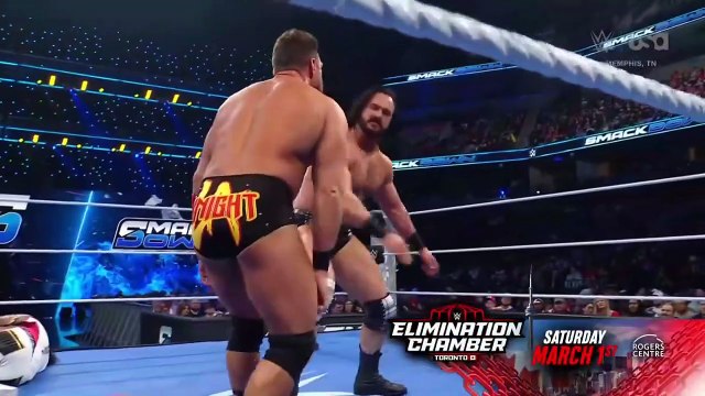 Drew McIntyre Vs Jimmy Uso Vs LA Knight in a Triple Threat Match for the Elimination Chamber Match - WWE Smackdown 2/7/2025