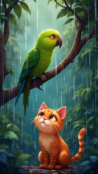 The_Unique_Friendship_of_a_Parrot_and_a_Cat___A_Story_to_Learn_From_#Friendship_#MoralStories_#EthicalTales_#UrduStories_#KidsStories_#MoralStories_#F
