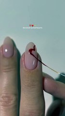 Valentine's Day nail art Pink gel Nail Art