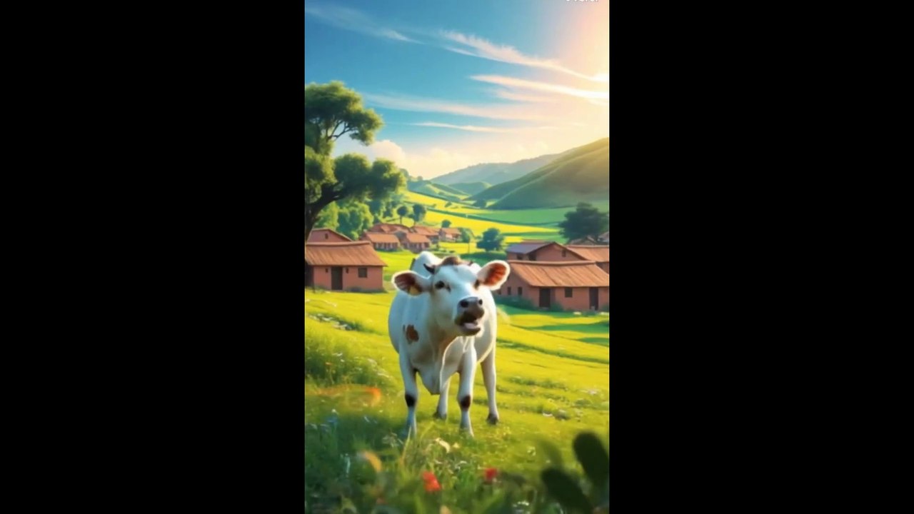 _A Cow and Bear’s Journey_@RabbitJourney66r #cowvideos #cowlover @cow and panda#cow and bear