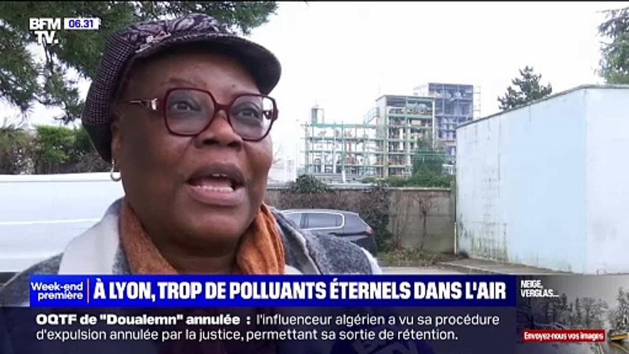 Des polluants éternels retrouvés dans l'air à Lyon avec une grosse concentration près des usines chimiques