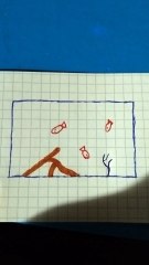 Pesci rossi  acquario disegno