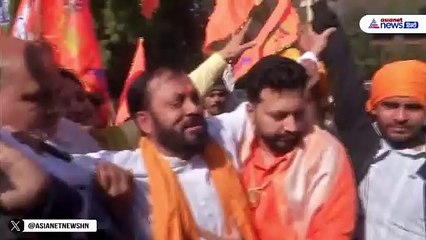Delhi: BJP ऑफिस पर दिव्यांग कार्यकर्ता का जश्न, जय श्री राम से गूंजा पार्टी कार्यालय
