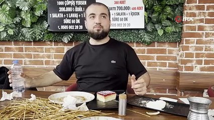 Evde doymayınca katıldığı çöp şiş yarışmasında 300 bin liralık büyük ödülün sahibi oldu