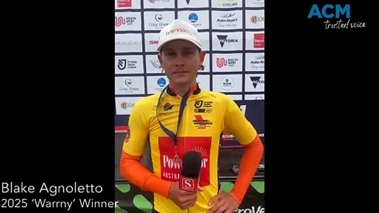 2025 Melbourne to Warrnambool Cycling Classic winner Blake Agnoletto