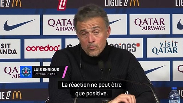 PSG - Luis Enrique sur sa prolongation : La réaction ne peut être que positive