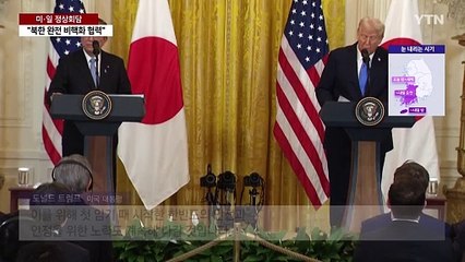 미·일 "북한 완전 비핵화 협력"...트럼프, 김정은 만남 가능성 또 언급 / YTN