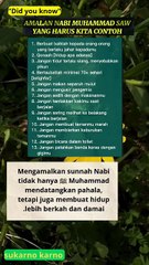 beberapa Nabi Muhammad ﷺ yang bisa kita contoh dalam kehidupan sehari-hari
