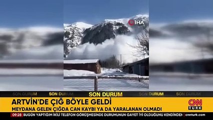 Artvin'de çığ düştü! | Video Haber
