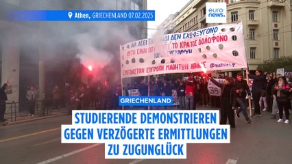 Protest gegen verzögerte Ermittlungen wegen Zugunglück von Tempi