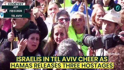 Hamas Releases Israeli Hostages| Cheers & Celebration in Tel Aviv as Hamas Hands Over Hostages