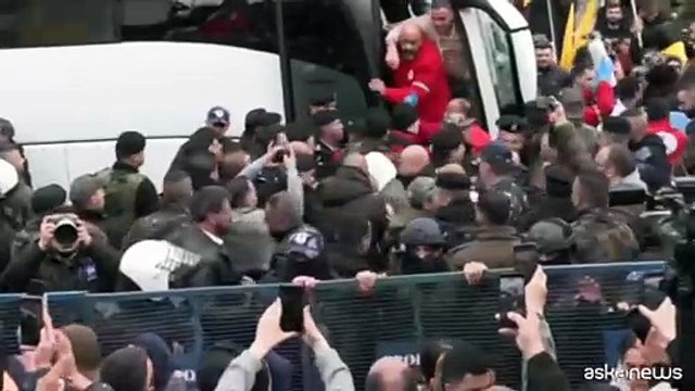 I detenuti palestinesi rilasciati arrivano a Ramallah