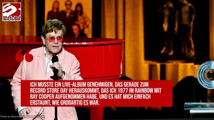 Nur, wenn er muss: Elton John hört eigene Song nicht an