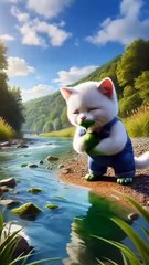 Cat turn into hulk and saved her mom story in hindi #hindikahani #storytelling #story @Syonife