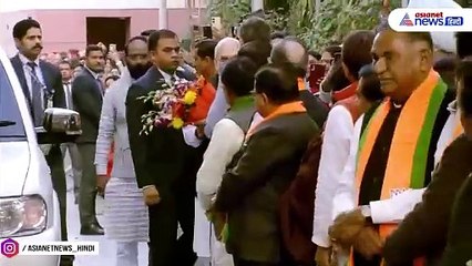 Delhi: BJP मुख्यालय पर खुशी से गदगद दिखे Amit Shah, देखने लायक थी गर्मजोशी