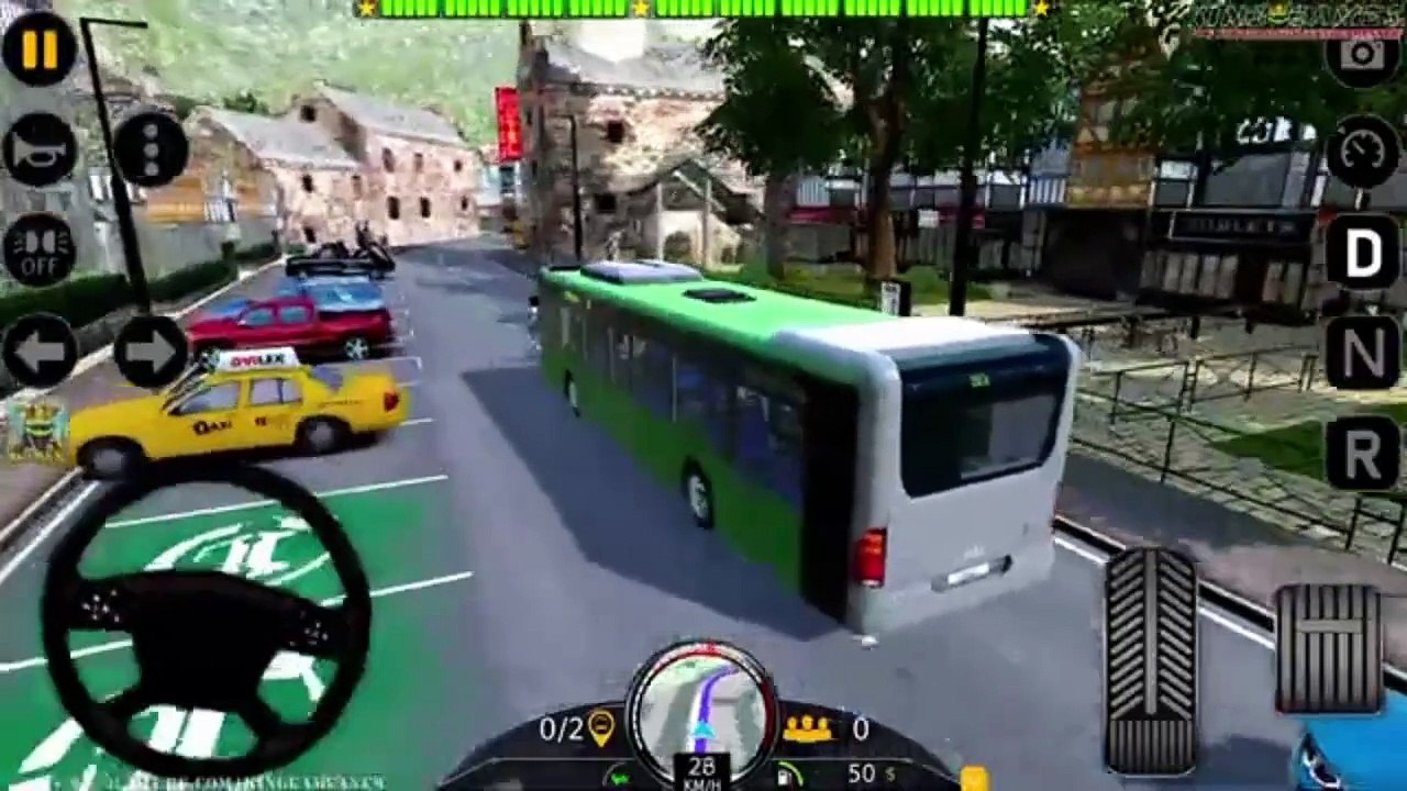 City coach bus simulator gameplay | realistic bus driving games